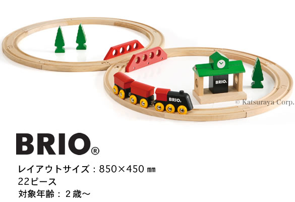 Brio クラシックレール8の字セット 汽車レールセット ブリオ 木のおもちゃ専門店 おもちゃのパック