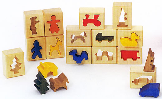 はめ絵 デコア社 型はめパズル 木のおもちゃ 積み木遊び 知育玩具 木製玩具