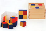 知育玩具 知育教材 ドイツ教育ゲーム賞受賞シャドーブロックの発展版 キュビカラー デュシマ社 積み木ゲーム