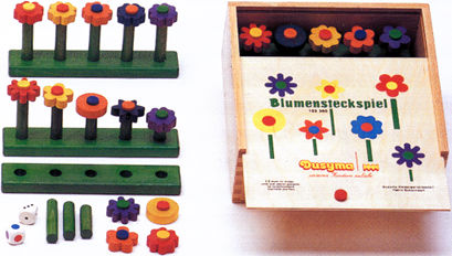 ステッキお花畑 デュシマ社 木のおもちゃ 知育玩具 木製ゲーム