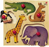セレクタ社グライフパズル・動物 木のおもちゃ知育玩具ポッチ付ジグソーパズル